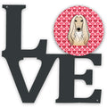 Afghan Hound Metal Wall Artwork Love