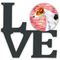 Fox Terrier Love Metal Wall Artwork Love