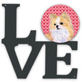Chihuahua Hearts Love And ValentineS Day Portrait Metal Wall Artwork Love