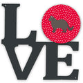 York Chocolate #2 Cat Love Metal Wall Artwork Love