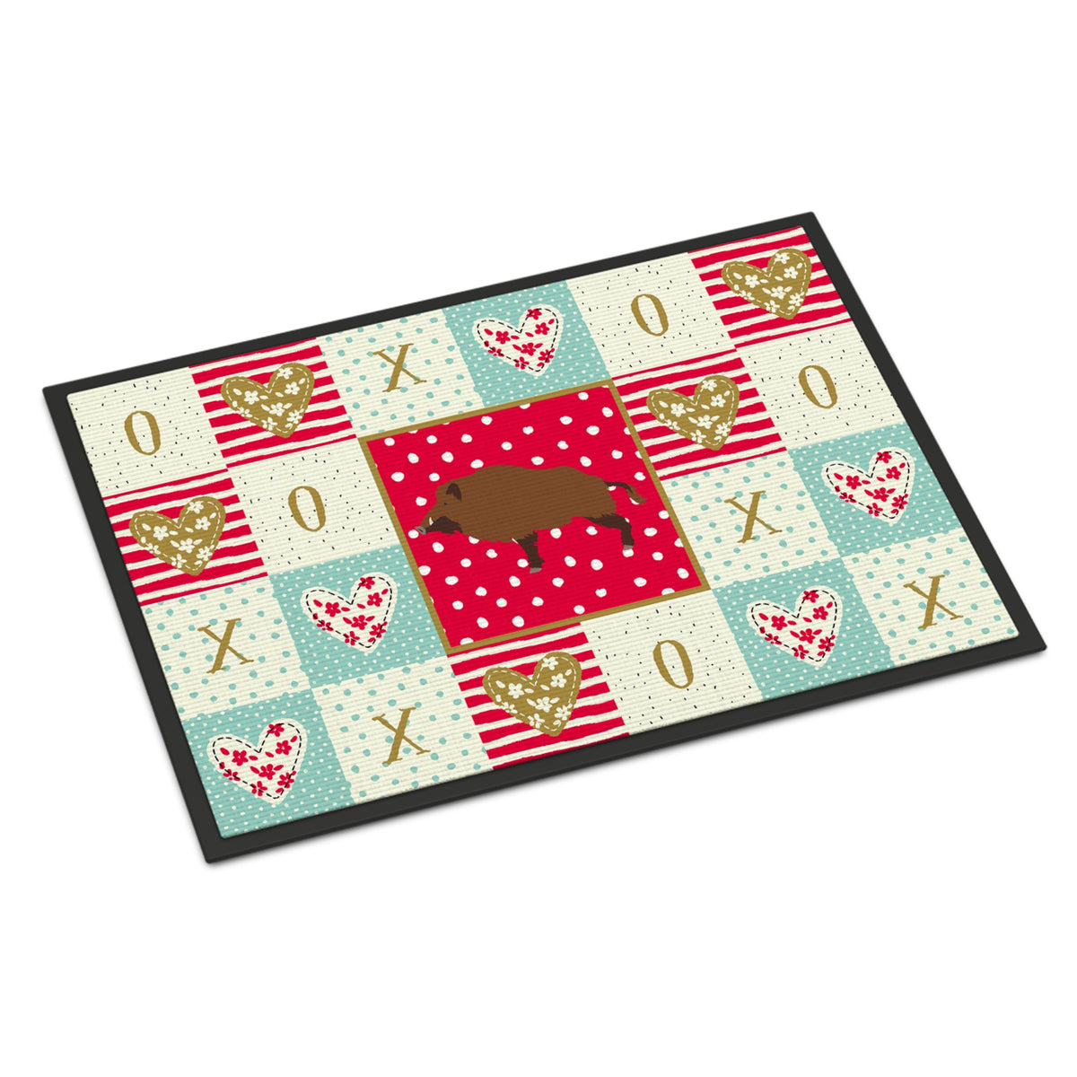 Wild Boar Pig Love Indoor Or Outdoor Mat 18X27