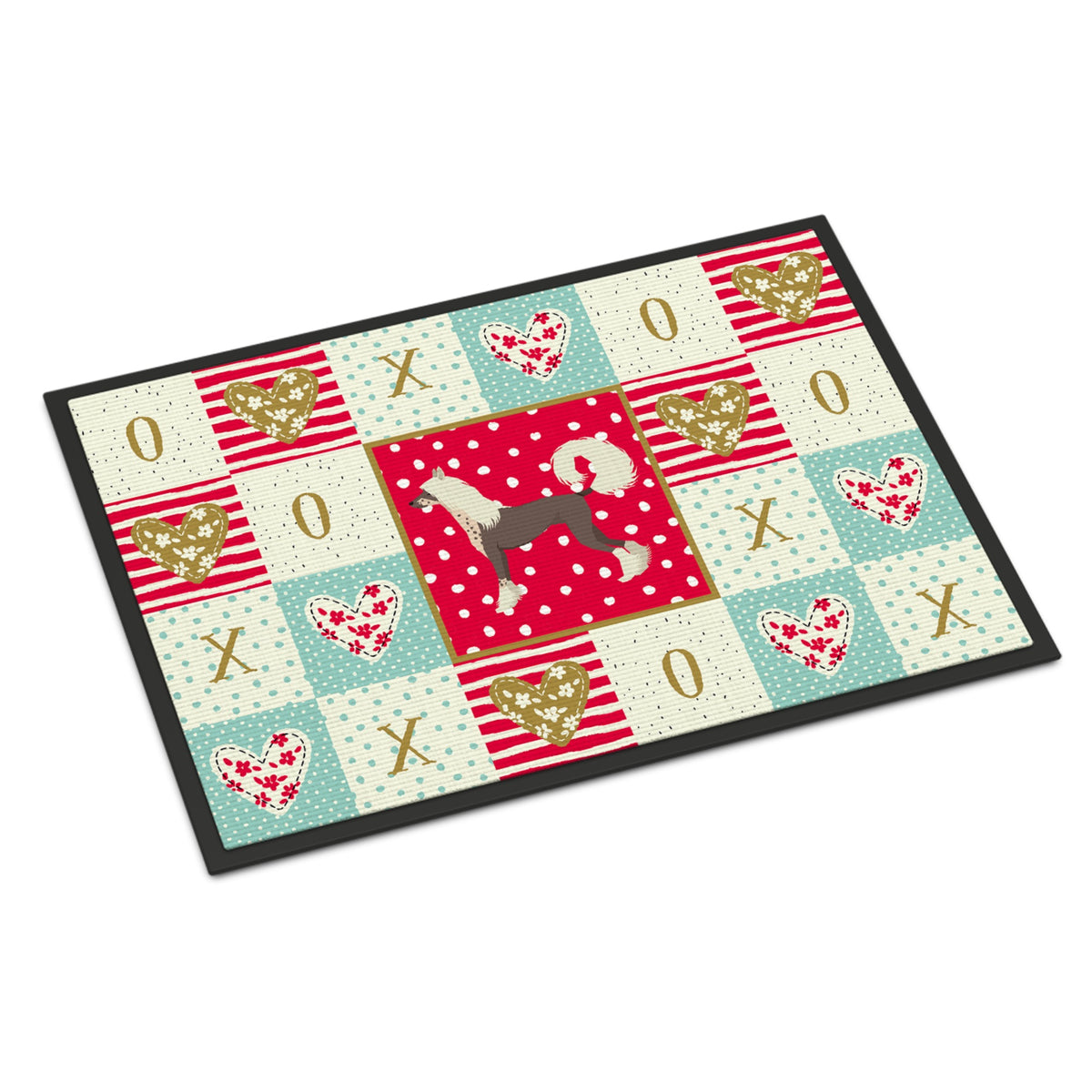 Chinese Crested Love Indoor Or Outdoor Mat 18X27