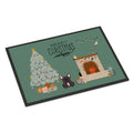 Brindle French Bulldog Christmas Everyone  Indoor Or Outdoor Mat 24X36
