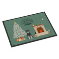 Black Grey Standard Schnauzer Christmas Everyone Indoor Or Outdoor Mat 24X36