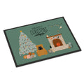 Red English Bulldog Christmas Everyone  Indoor Or Outdoor Mat 24X36