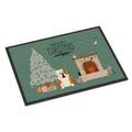Fawn White English Bulldog Christmas Everyone Indoor Or Outdoor Mat 24X36