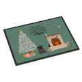 Black Pug Christmas Everyone Indoor Or Outdoor Mat 18X27
