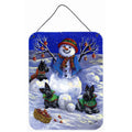 Scottie Christmas Snowman Wall Or Door Hanging Prints