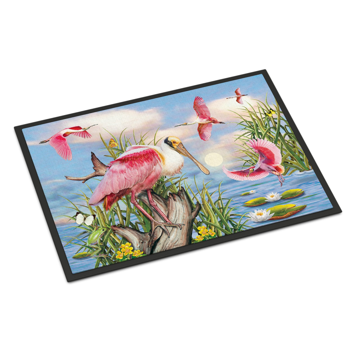 Roseate Spoonbill Indoor Or Outdoor Mat 24X36
