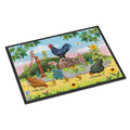 Rooster And Water Pump Indoor Or Outdoor Mat 18X27