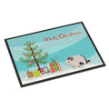 Mosaic Chinchilla Merry Christmas Indoor Or Outdoor Mat 18X27