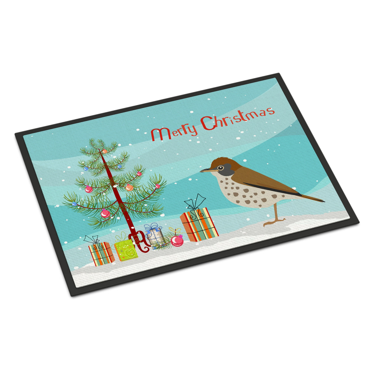 Thrush Merry Christmas Indoor Or Outdoor Mat 18X27