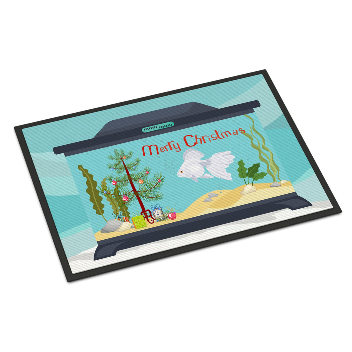Ryukin Goldfish Merry Christmas Indoor Or Outdoor Mat 18X27