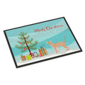 Fawn Abyssinian Cat Merry Christmas Indoor Or Outdoor Mat 18X27