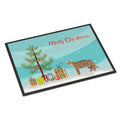 California Spangled #2 Cat Merry Christmas Indoor Or Outdoor Mat 18X27