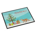 Devon Rex #3 Cat Merry Christmas Indoor Or Outdoor Mat 18X27
