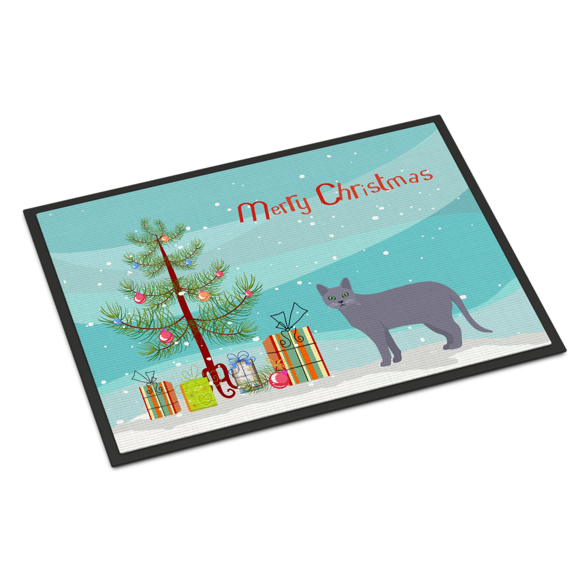 Korat #1 Cat Merry Christmas Indoor Or Outdoor Mat 18X27