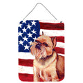 Usa American Flag With Brussels Griffon Wall Or Door Hanging Prints