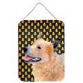 Australian Cattle Dog Candy Corn Halloween Portrait Wall Or Door Hanging Prints