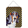 Basset Hound Candy Corn Halloween Portrait Wall Or Door Hanging Prints