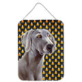Weimaraner Candy Corn Halloween Portrait Wall Or Door Hanging Prints