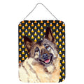 Norwegian Elkhound Candy Corn Halloween Portrait Wall Or Door Hanging Prints