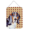 Basset Hound Fall Leaves Portrait Wall Or Door Hanging Prints