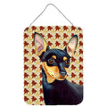 Min Pin Fall Leaves Portrait Wall Or Door Hanging Prints