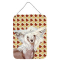 Chinese Crested Fall Leaves Portrait Wall Or Door Hanging Prints