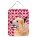 Australian Cattle Dog Hearts Love ValentineS Day Wall Or Door Hanging Prints