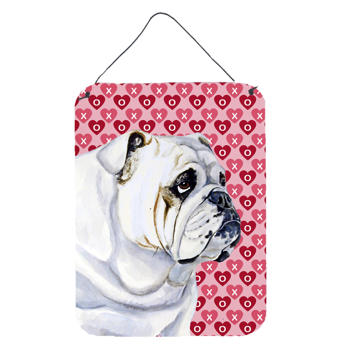 Bulldog English Hearts Love ValentineS Day Wall Or Door Hanging Prints