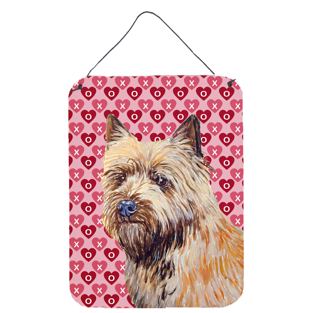 Cairn Terrier Hearts Love And ValentineS Day Portrait Wall Or Door Hanging Prints