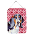 Basset Hound Hearts Love And ValentineS Day Portrait Wall Or Door Hanging Prints