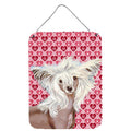 Chinese Crested Hearts Love And ValentineS Day Portrait Wall Or Door Hanging Prints