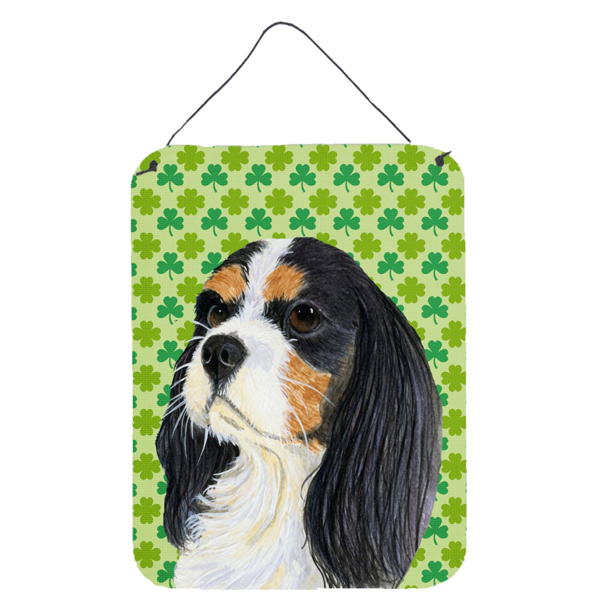 Cavalier Spaniel St. PatrickS Day Shamrock Portrait Wall Or Door Hanging Prints