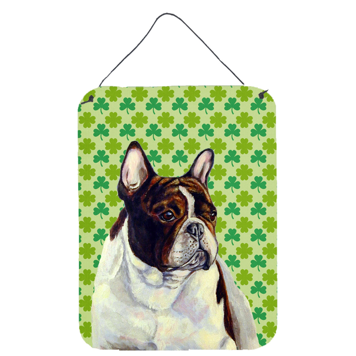 French Bulldog St. PatrickS Day Shamrock Portrait Wall Or Door Hanging Prints