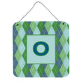 Letter O Initial Monogram  Blue Argoyle Wall Or Door Hanging Prints