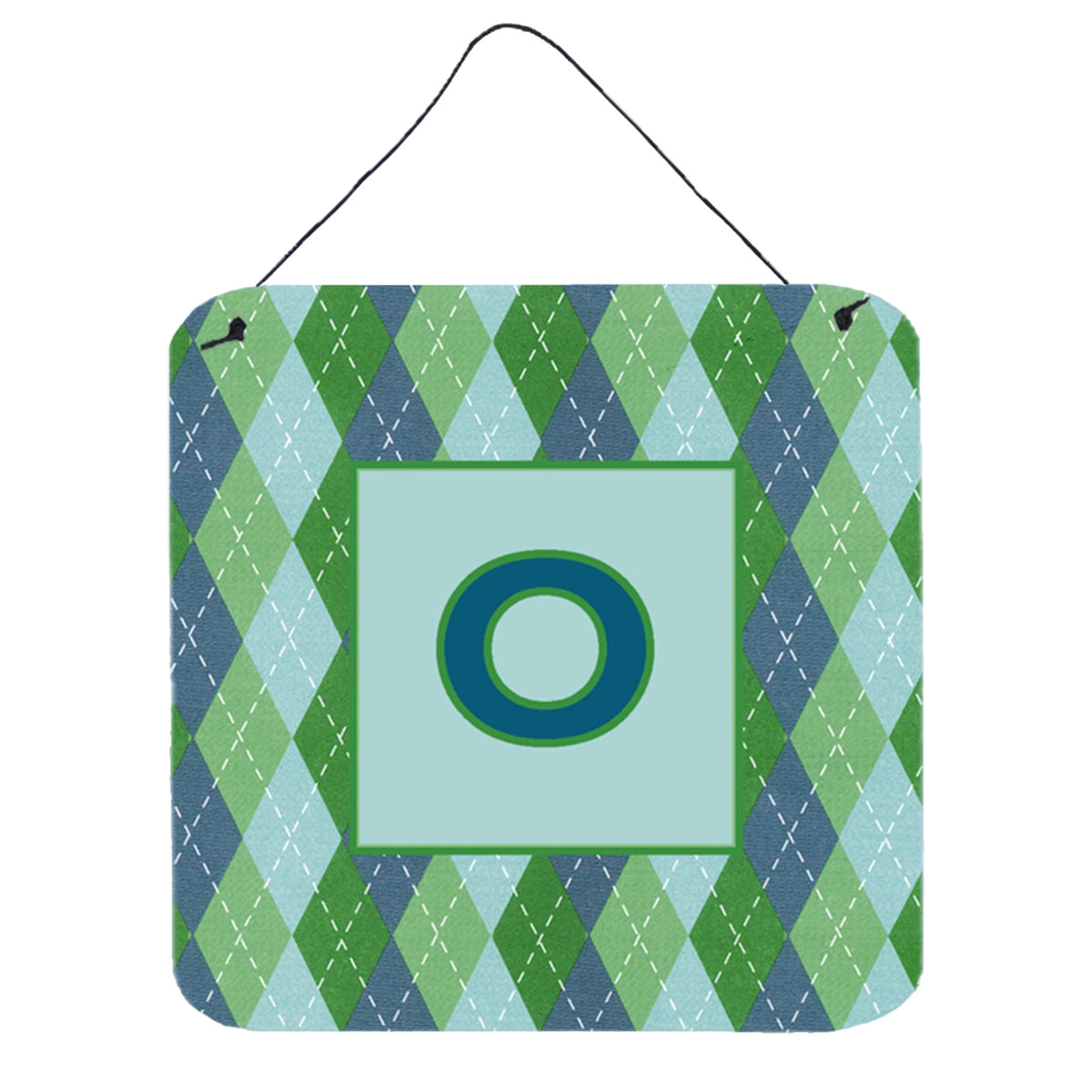 Letter O Initial Monogram  Blue Argoyle Wall Or Door Hanging Prints