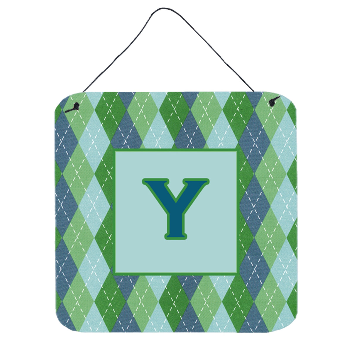 Letter Y Initial Monogram  Blue Argoyle Wall Or Door Hanging Prints