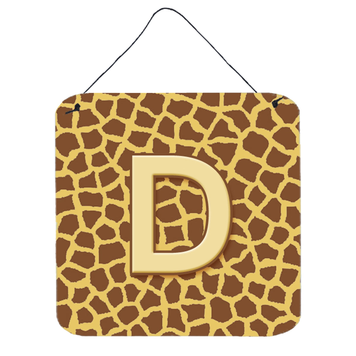 Letter D Initial Monogram  Giraffe Wall Or Door Hanging Prints