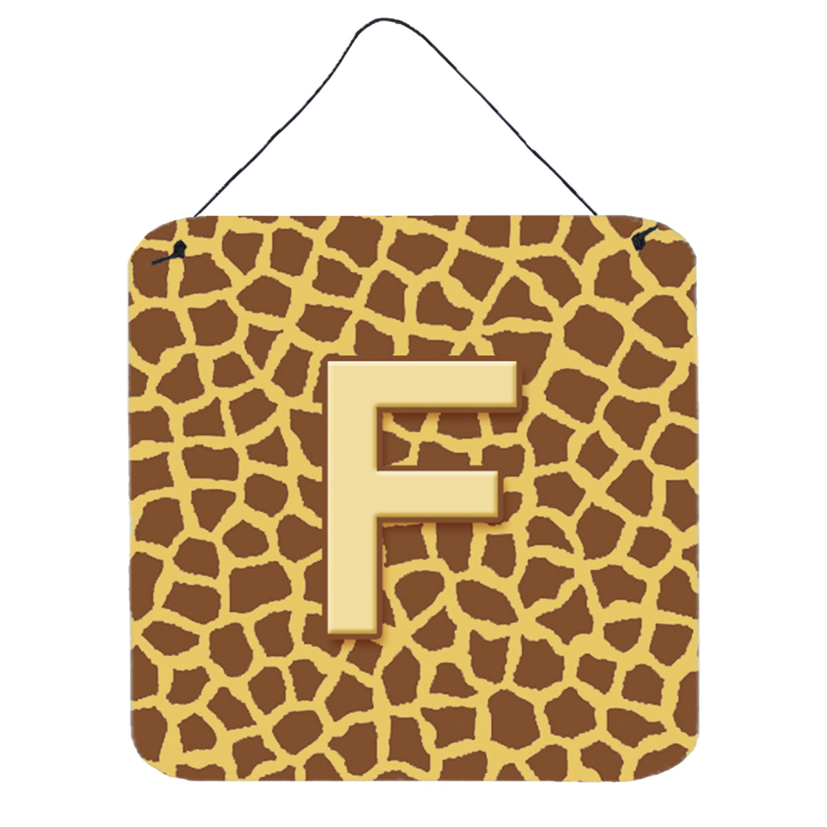 Letter F Initial Monogram  Giraffe Wall Or Door Hanging Prints