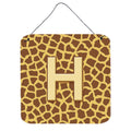 Letter H Initial Monogram  Giraffe Wall Or Door Hanging Prints