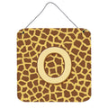 Letter O Initial Monogram  Giraffe Wall Or Door Hanging Prints