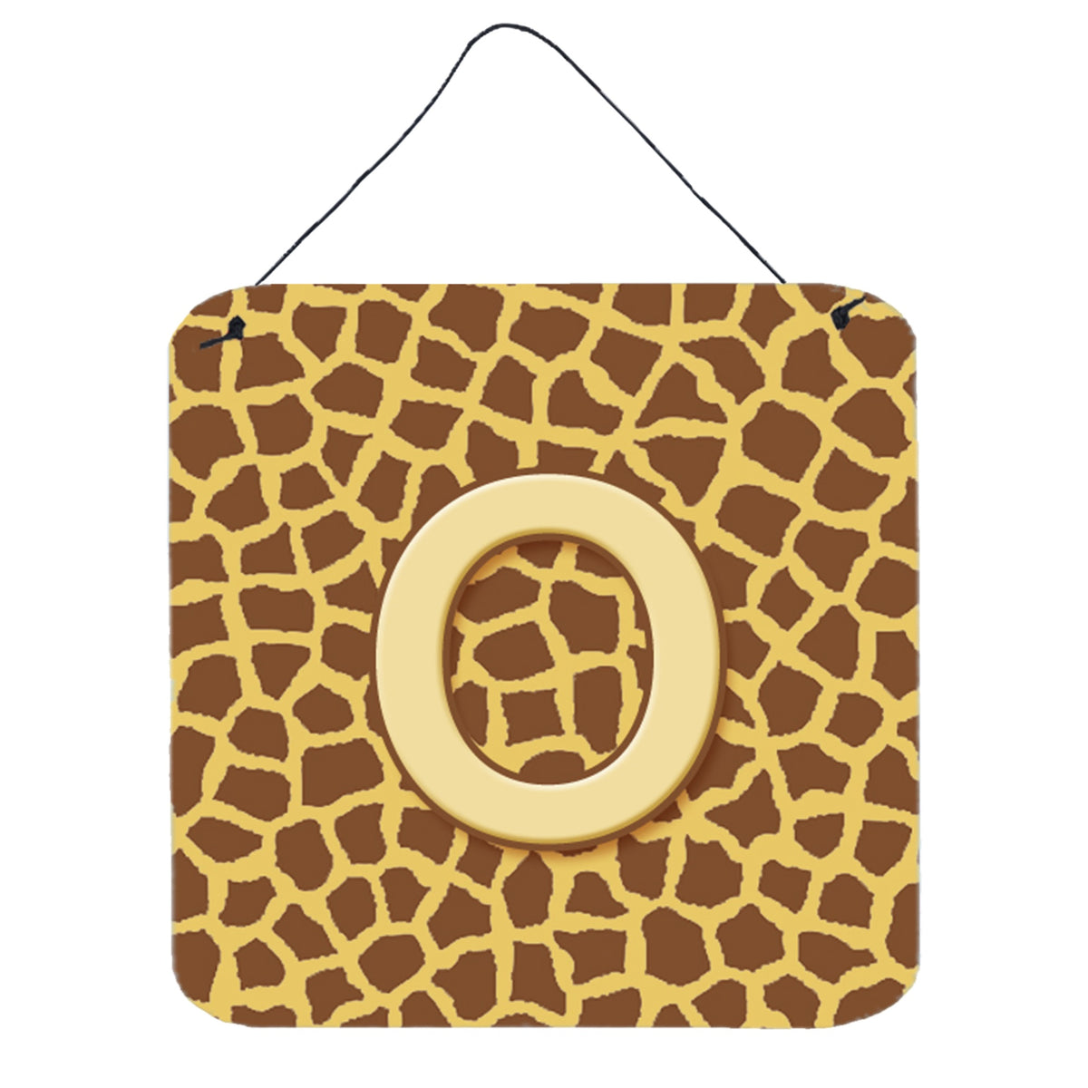 Letter O Initial Monogram  Giraffe Wall Or Door Hanging Prints