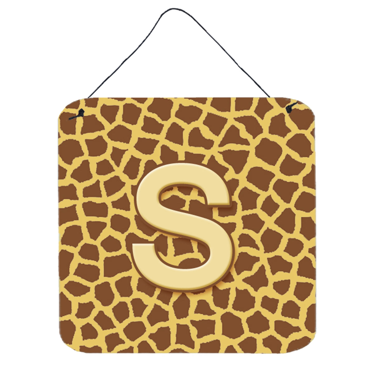 Letter S Initial Monogram  Giraffe Wall Or Door Hanging Prints