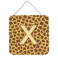 Letter X Initial Monogram  Giraffe Wall Or Door Hanging Prints