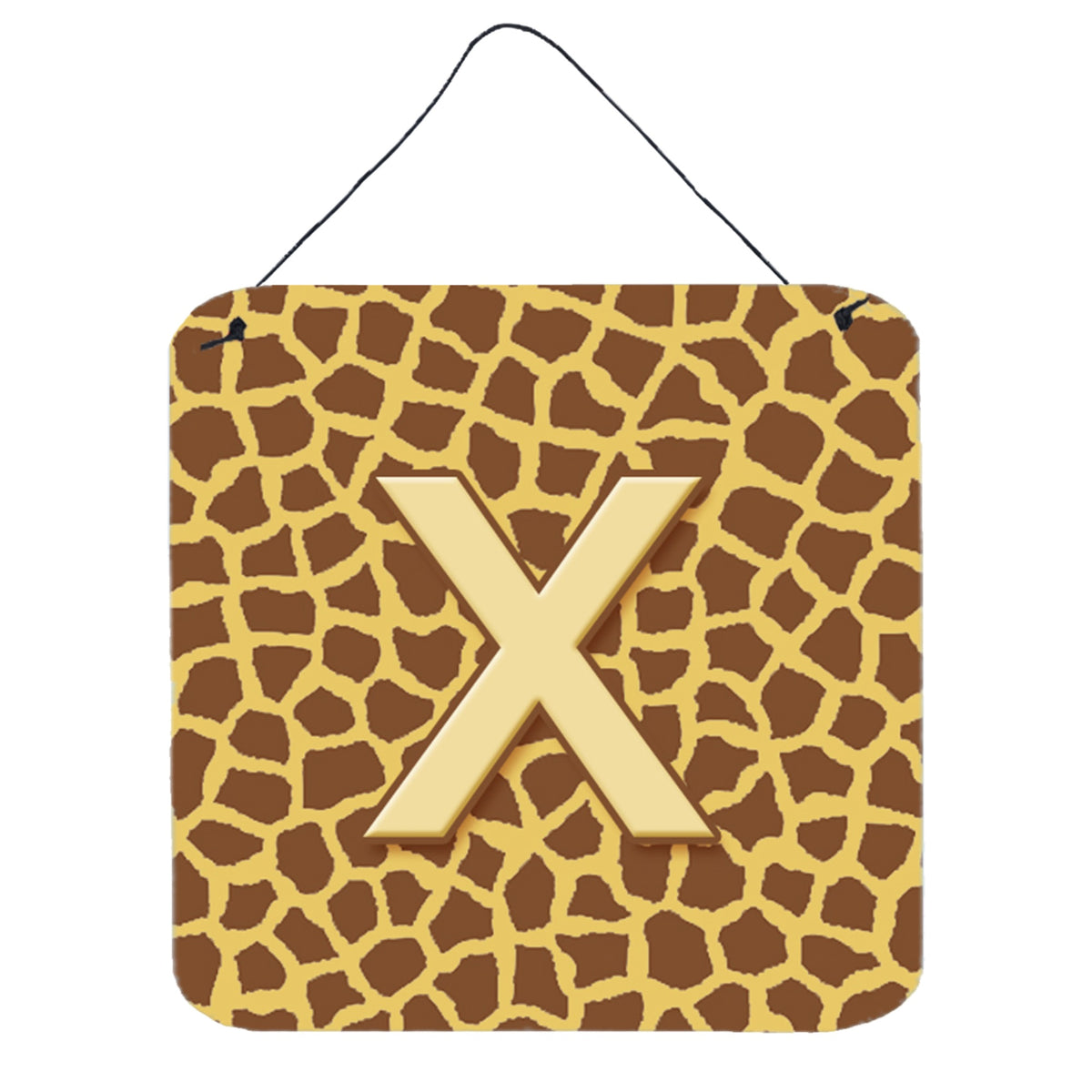Letter X Initial Monogram  Giraffe Wall Or Door Hanging Prints