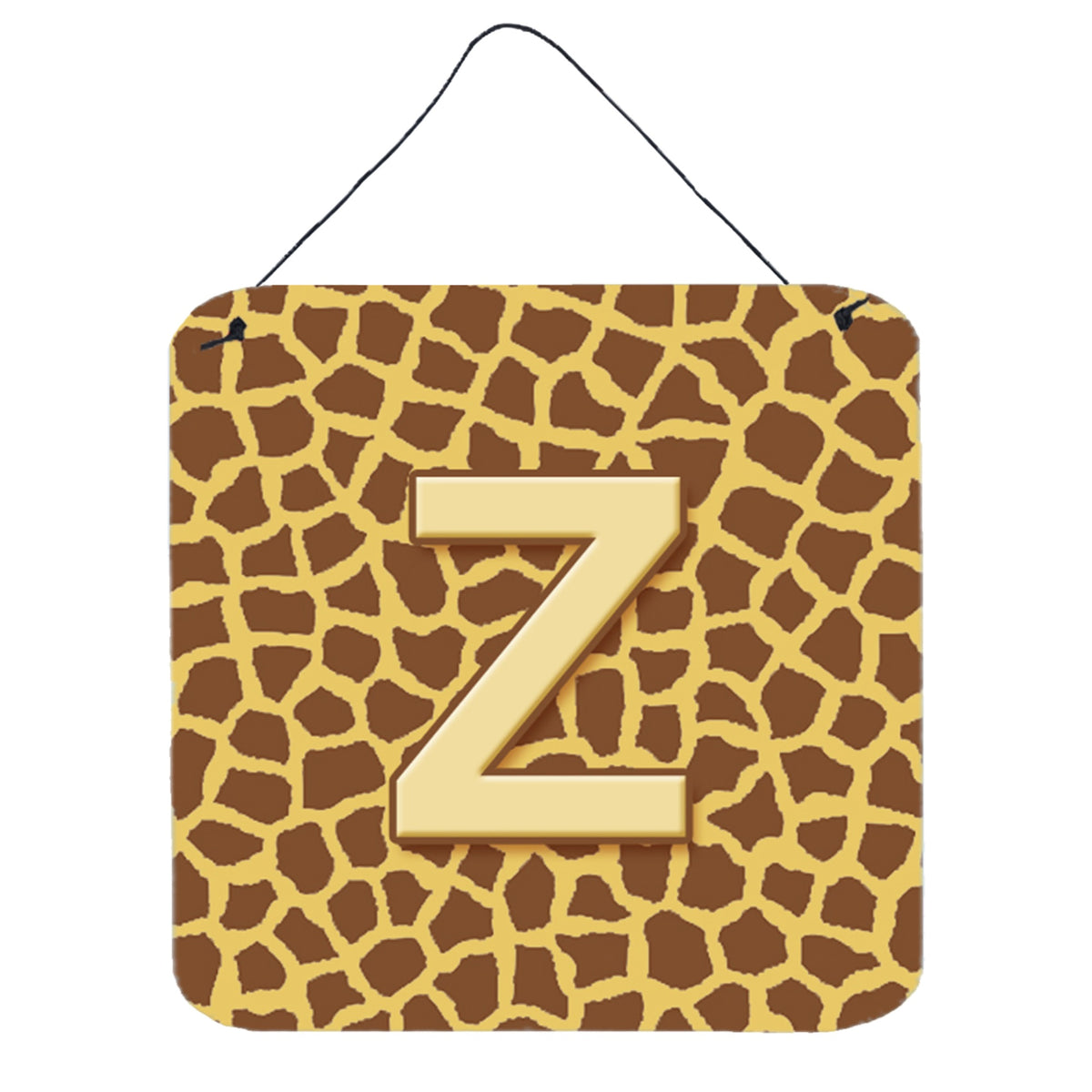 Letter Z Initial Monogram  Giraffe Wall Or Door Hanging Prints