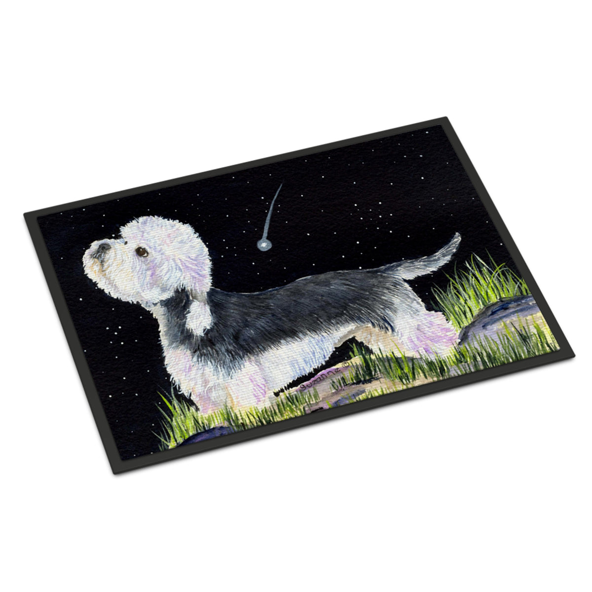 Starry Night Dandie Dinmont Terrier Indoor Or Outdoor Mat 24X36