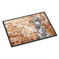 Creepy, Haunted And Frightful With Skulls Halloween Indoor Or Outdoor Mat 24X36